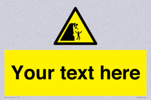 Custom Warning unstable cliff